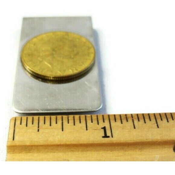 L200 Republica Italiana Money Clip Stainless Steel Wallet Cash ID Holder Silver - Picture 4 of 7